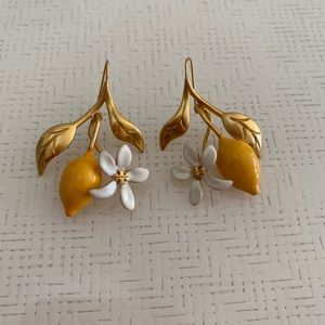 Tory Burch Flower Drop Earrings